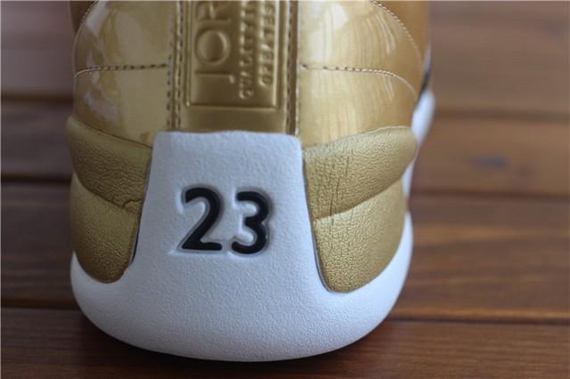 Authentic Air Jordan 12 Gold Pinnacle